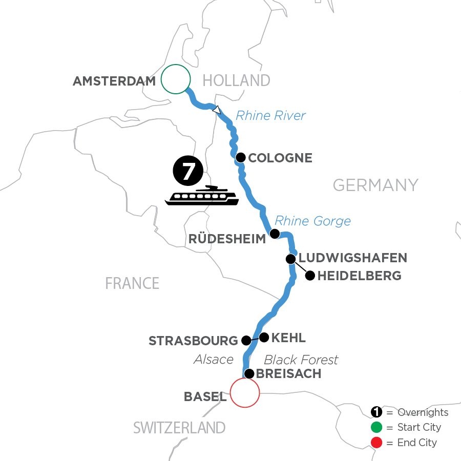 8 Day Avalon Waterways River Cruise from Amsterdam to Basel 2027 - WAZ