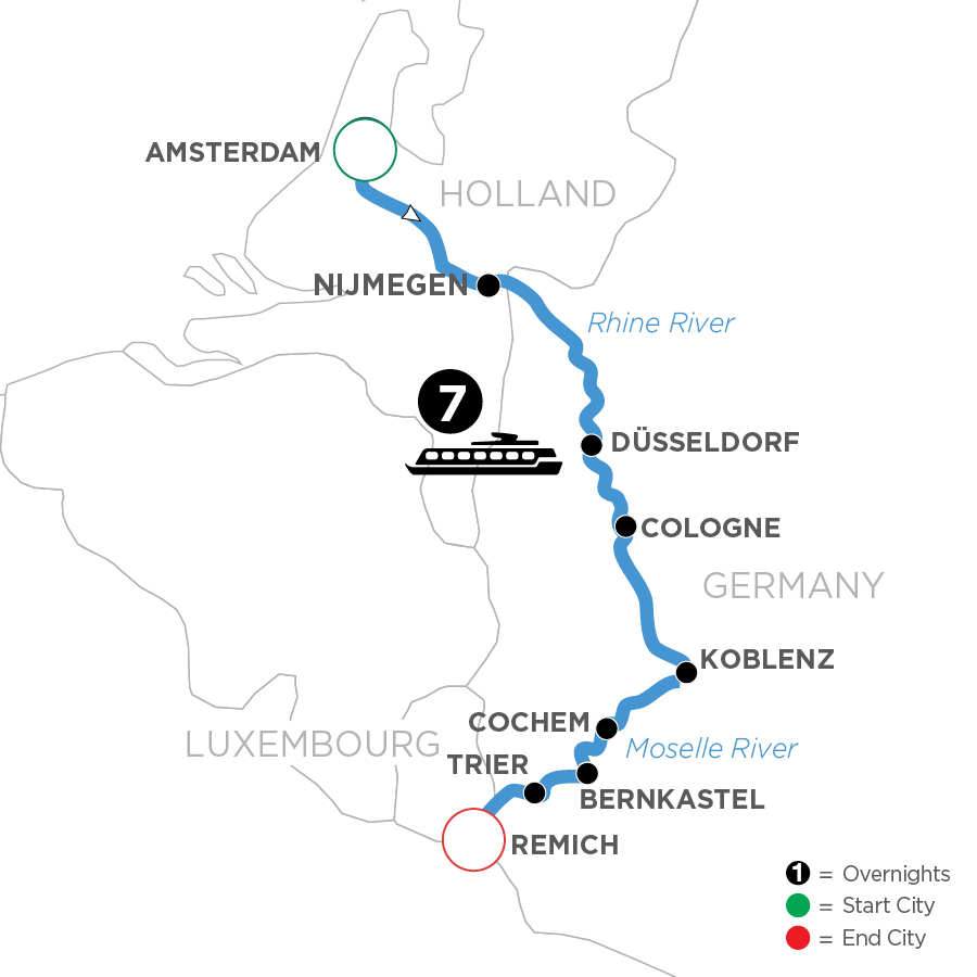8 Day Avalon Waterways River Cruise from Amsterdam to Remich 2027 - WAR