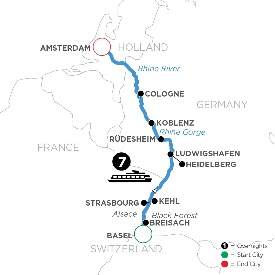 8 Day Avalon Waterways River Cruise from Basel to Amsterdam 2027 - WZA