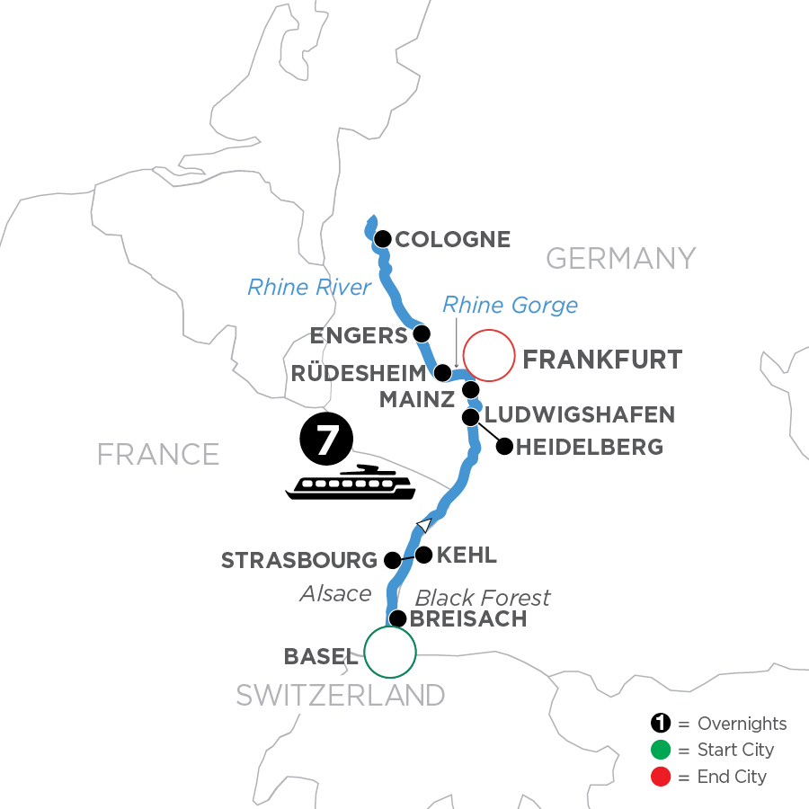 8 Day Avalon Waterways River Cruise from Basel to Frankfurt 2027 - WZE