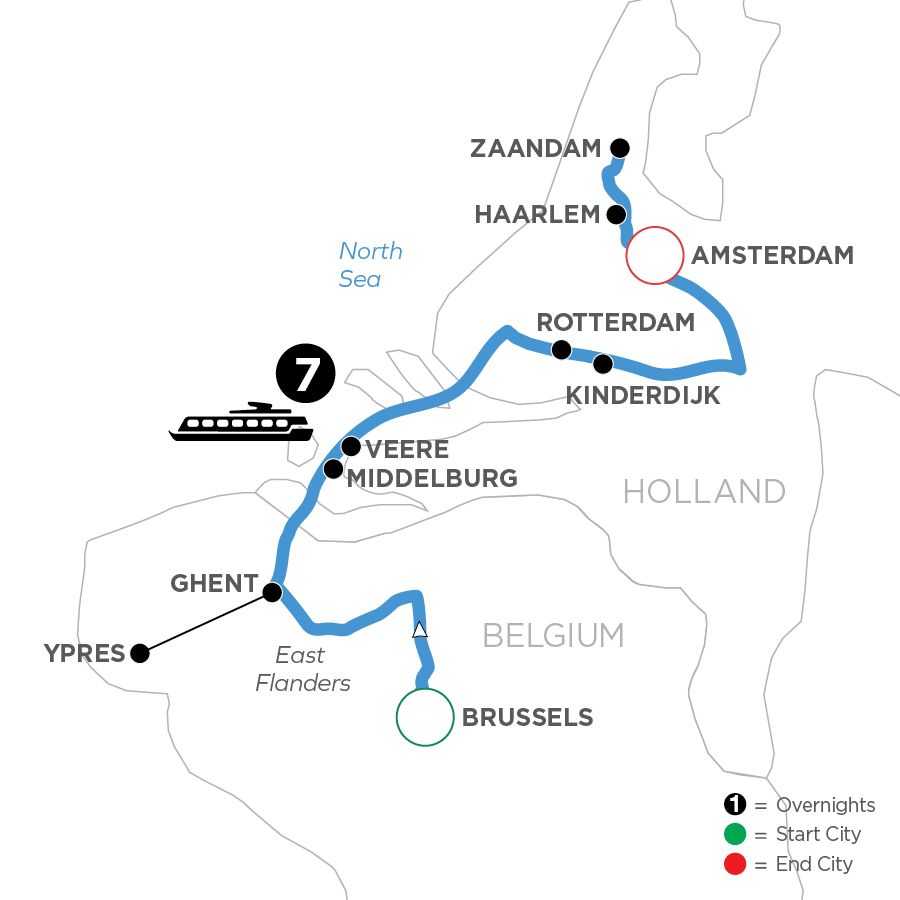 8 Day Avalon Waterways River Cruise from Brussels to Amsterdam 2027 - WXA