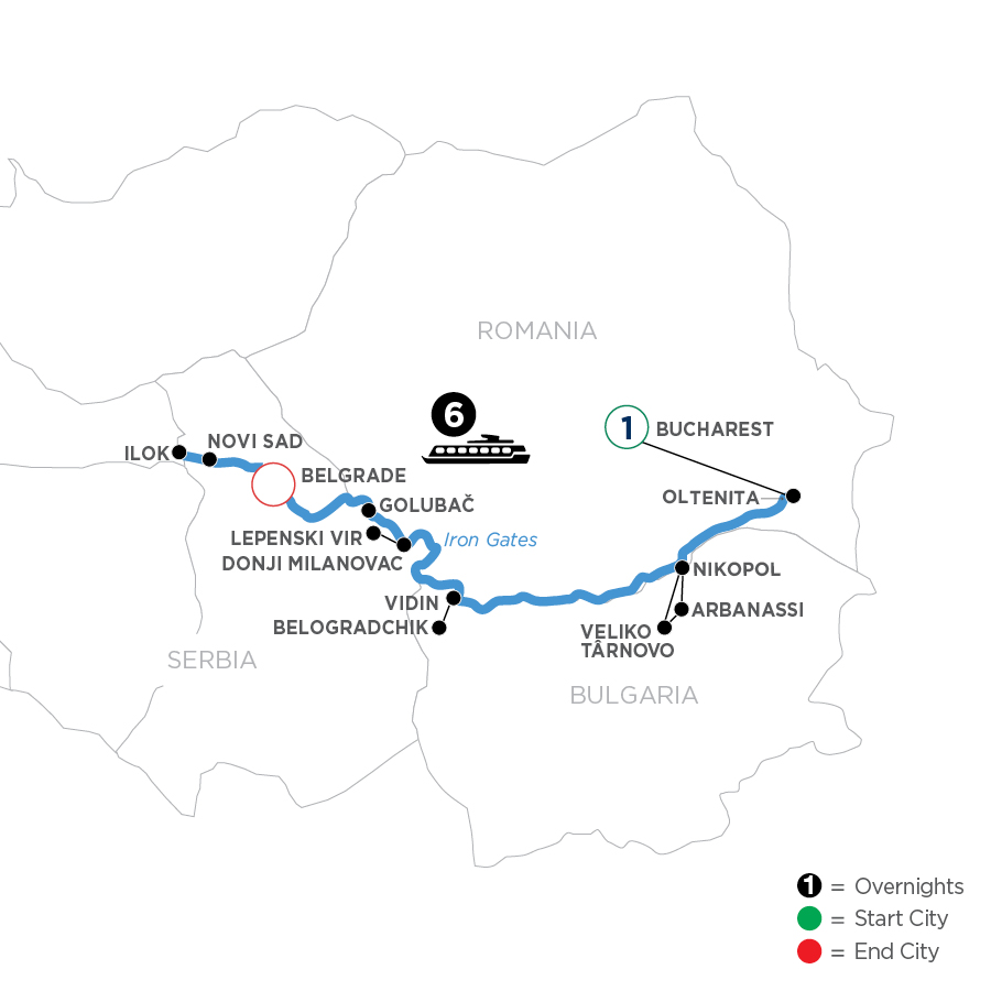 8 Day Avalon Waterways River Cruise from Bucharest to Zagreb 2024