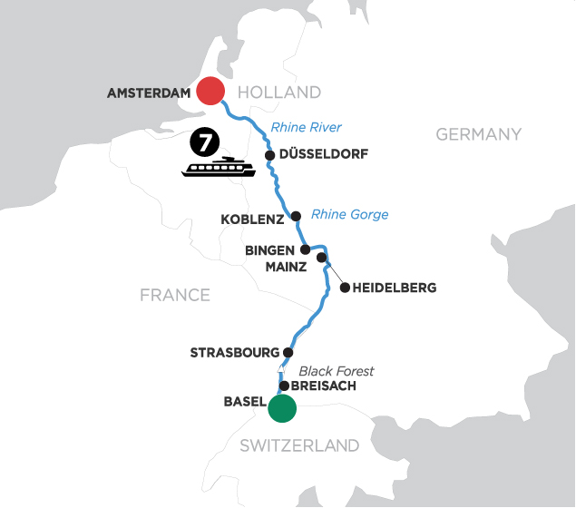 8 Day Avalon Waterways River Cruise from Frankfurt to Amsterdam 2023
