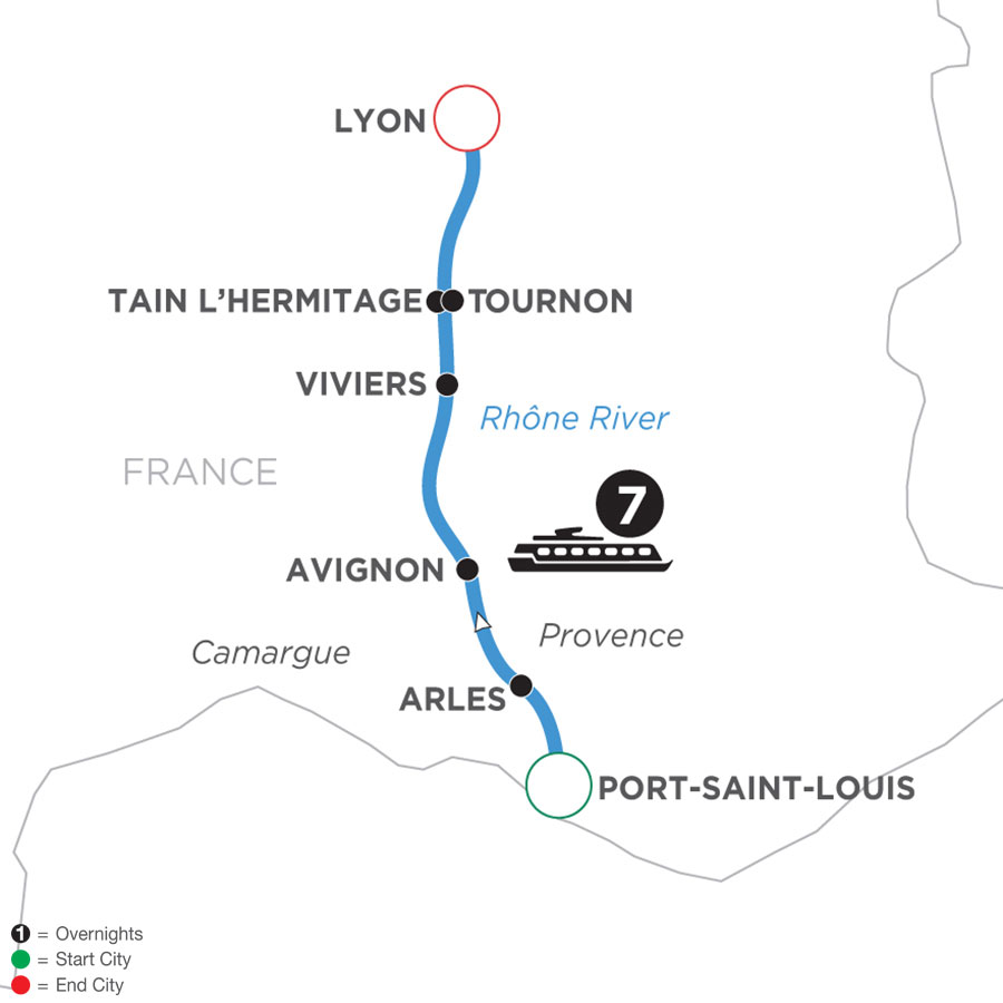 8 Day Avalon Waterways River Cruise from Port-Saint-Louis to Lyon 2023