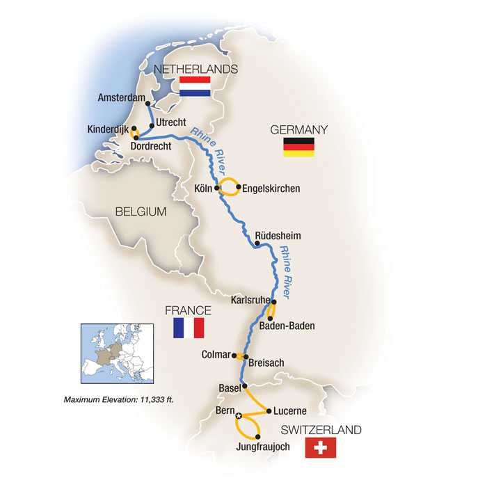 10 Day Tauck River Cruise from Zurich to Amsterdam 2027 - 