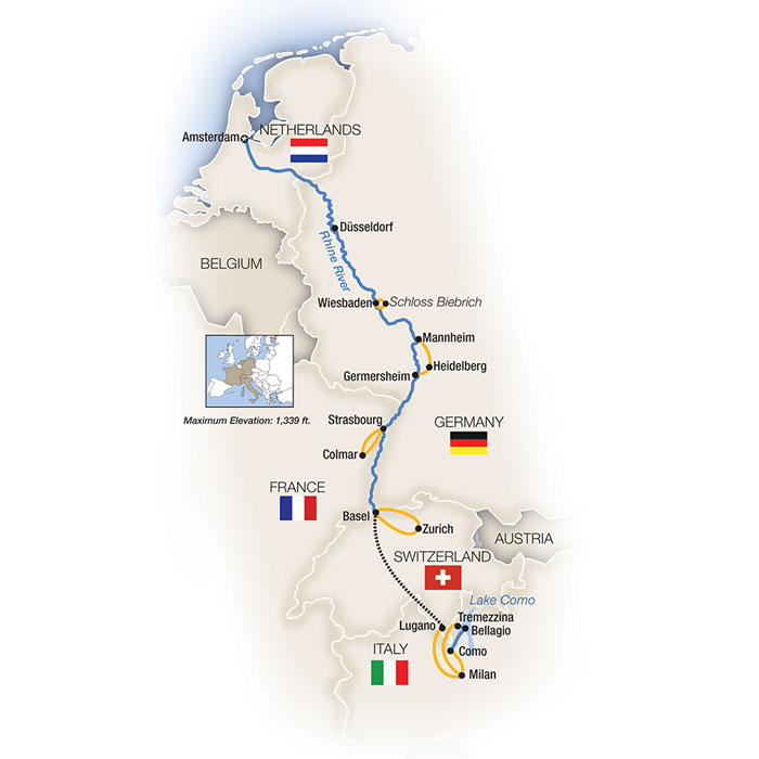 <span>11 Day Tauck River Cruise from Amsterdam Netherlands to Milan 2025</span><span>(rts2025)</span>
