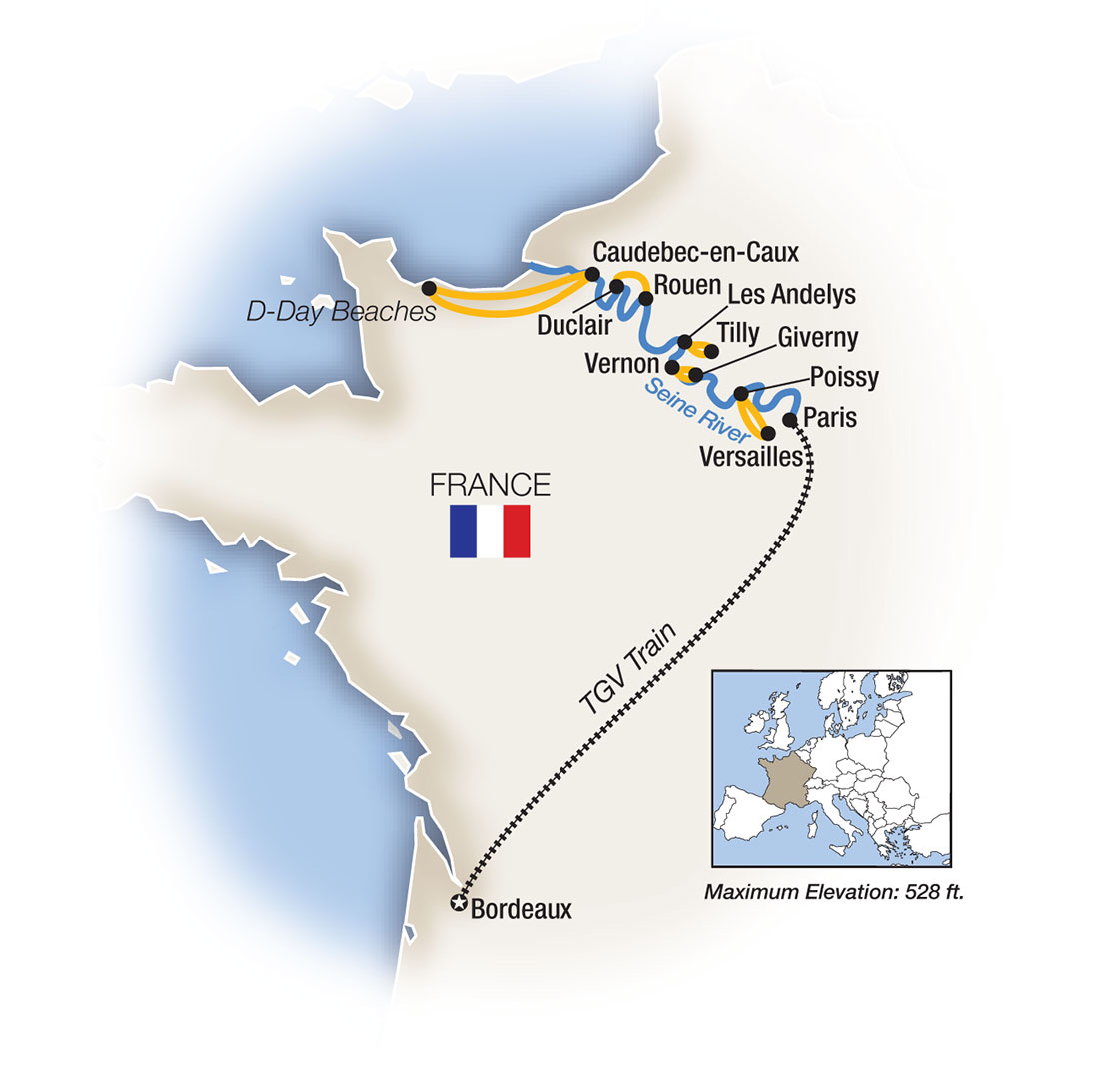 11 Day Tauck River Cruise from Bordeaux to Paris 2026 - 