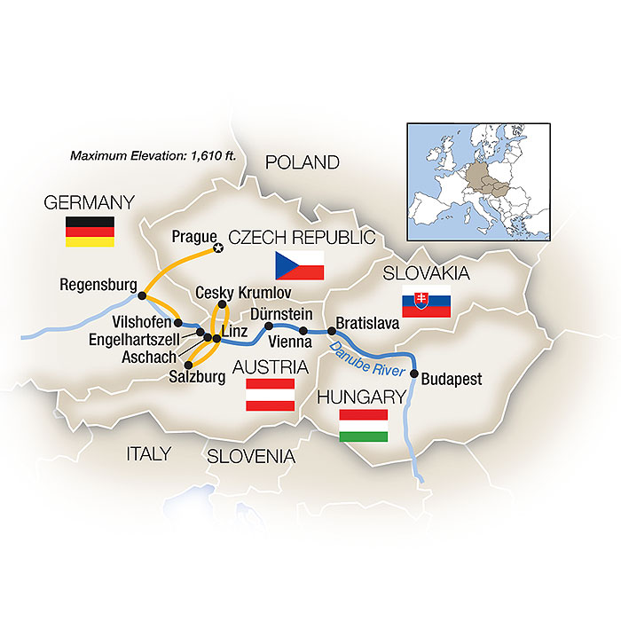 <span>12 Day Tauck River Cruise from Budapest to Prague 2025</span><span>(rdy2025)</span>
