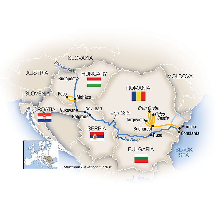 <span>13 Day Tauck River Cruise from Budapest to Bucharest 2025</span><span>(rle2025)</span>