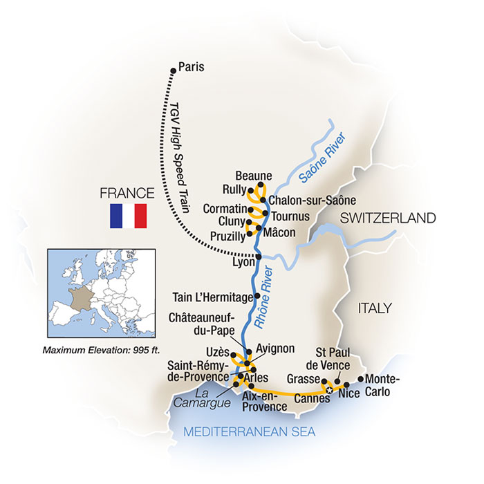 14 Day Tauck River Cruise from Monte-Carlo to Paris 2027 - 