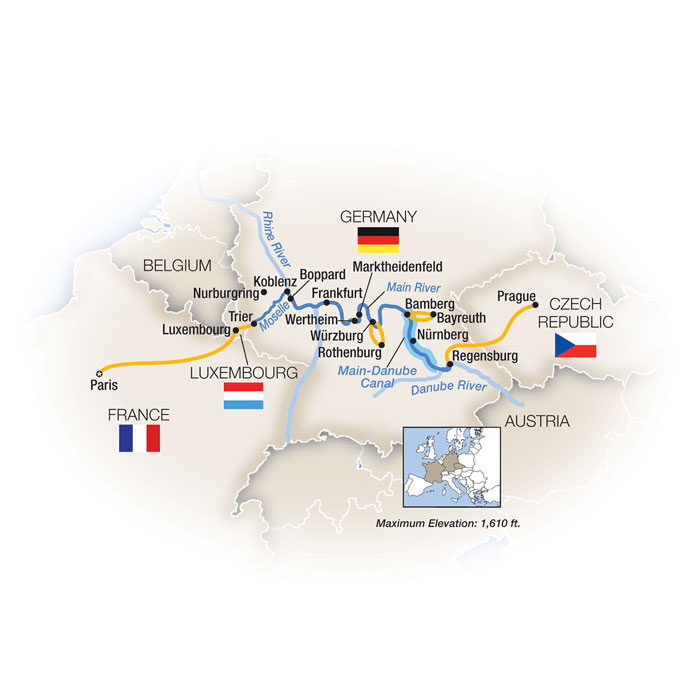 14 Day Tauck River Cruise from Paris to Prague 2026 - 