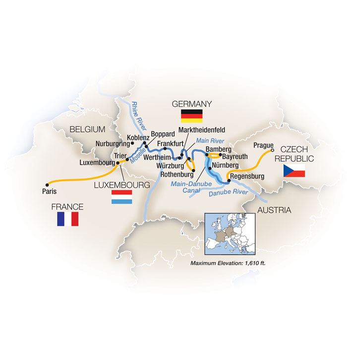 14 Day Tauck River Cruise from Prague to Paris 2026 - 