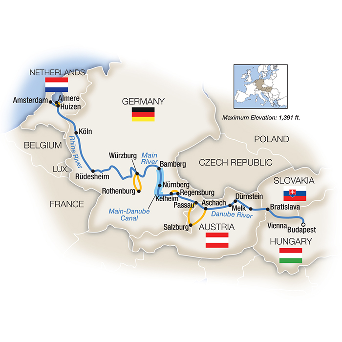 <span>15 Day Tauck River Cruise from Amsterdam to Budapest 2025</span><span>(ray2025)</span>
