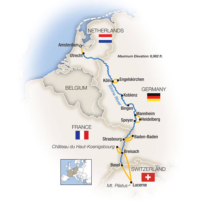 8 Day Tauck River Cruise from Amsterdam to Basel 2026 - 