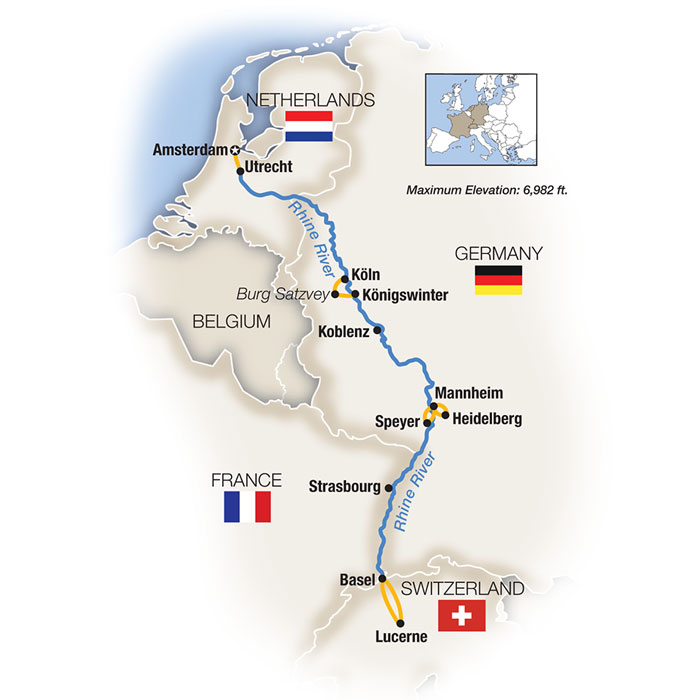 8 Day Tauck River Cruise from Amsterdam to Basel 2026 - 