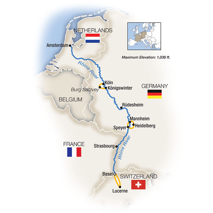 <span>8 Day Tauck River Cruise from Amsterdam to Basel 2025</span><span>(ziy2025)</span>