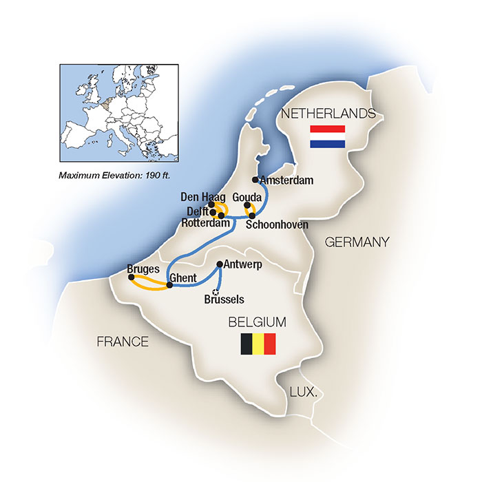 <span>8 Day Tauck River Cruise from Amsterdam to Brussels 2025</span><span>(ryy2025)</span>