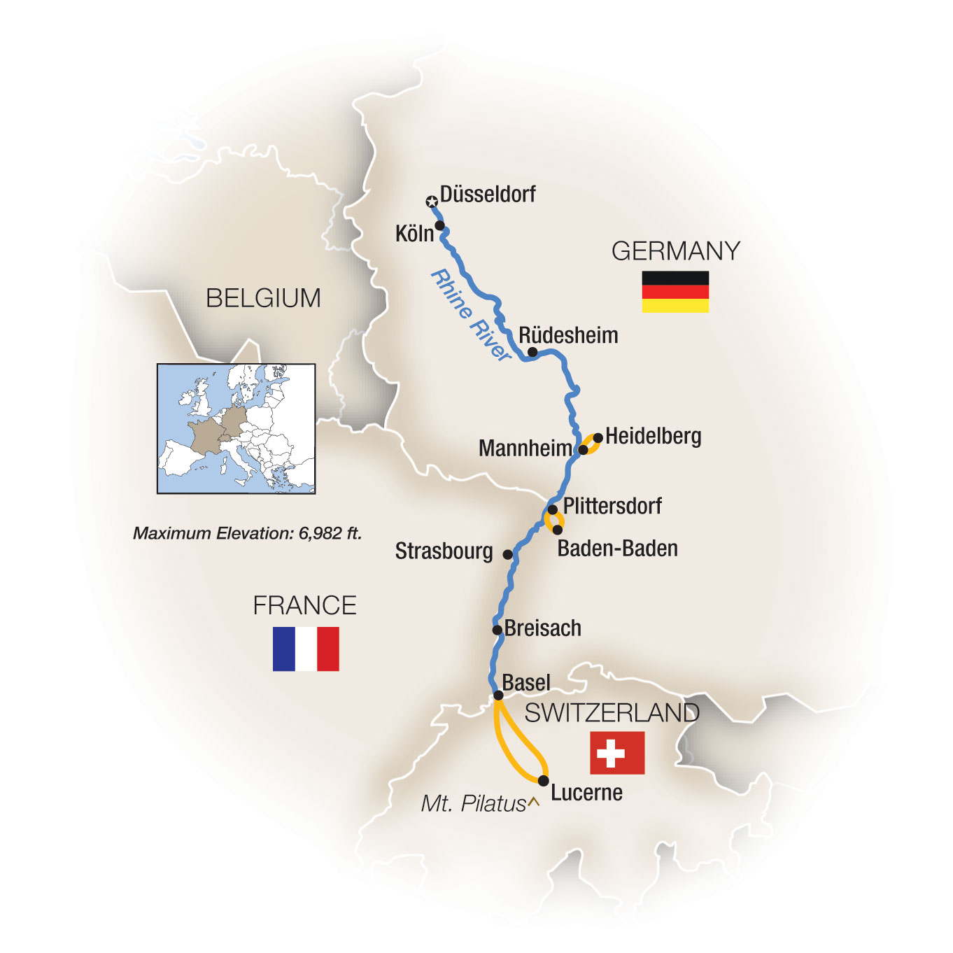 8 Day Tauck River Cruise from Basel to Duesseldorf 2027 - 