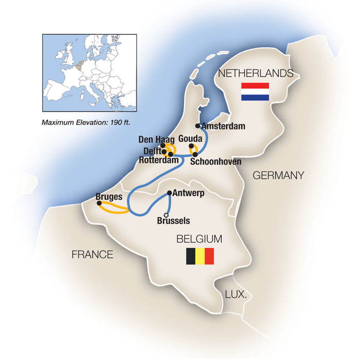 8 Day Tauck River Cruise from Brussels to Amsterdam 2026 - 