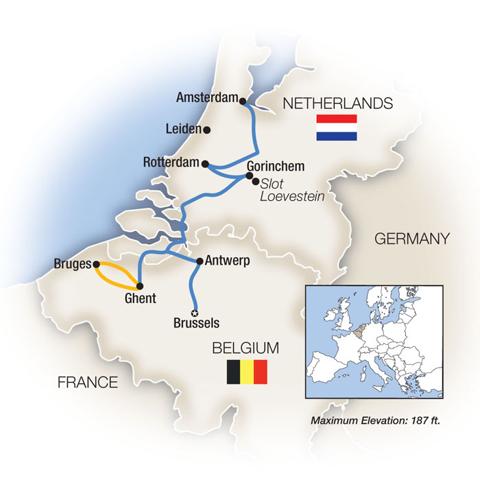 8 Day Tauck River Cruise from Brussels to Amsterdam 2026 - 