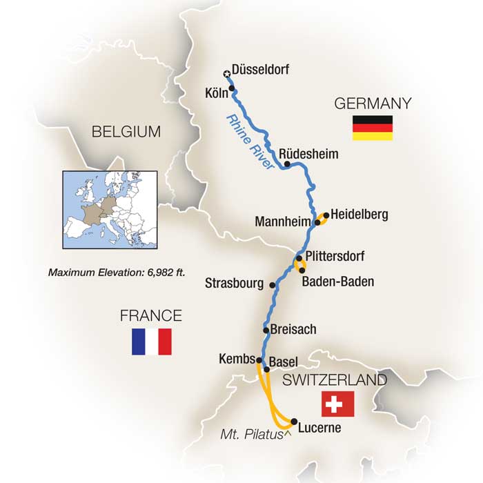 8 Day Tauck River Cruise from Duesseldorf to Basel 2026 - 