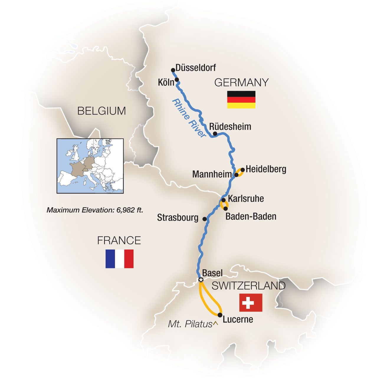 8 Day Tauck River Cruise from Duesseldorf to Basel 2027 - 