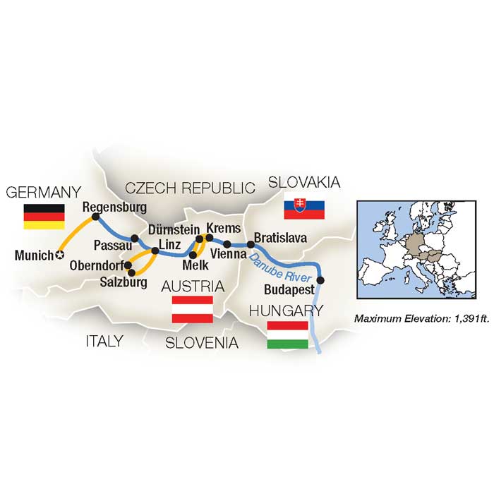 <span>8 Day Tauck River Cruise from Munich to Budapest 2025</span><span>(znx2025)</span>