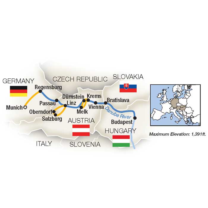 8 Day Tauck River Cruise from Munich to Budapest 2026 - 