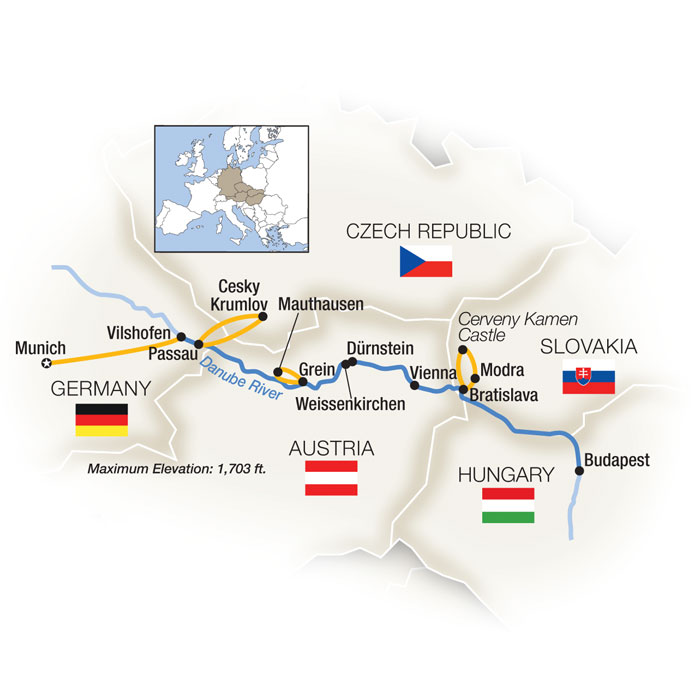 <span>8 Day Tauck River Cruise from Munich to Budapest 2025</span><span>(rvx2025)</span>