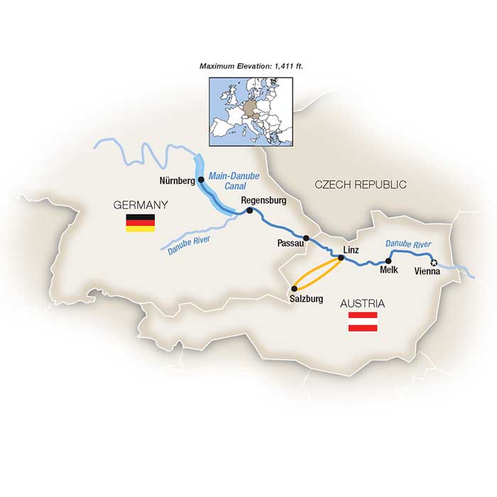<span>8 Day Tauck River Cruise from Vienna to Nurnberg 2023</span><span>(rny2023)</span>