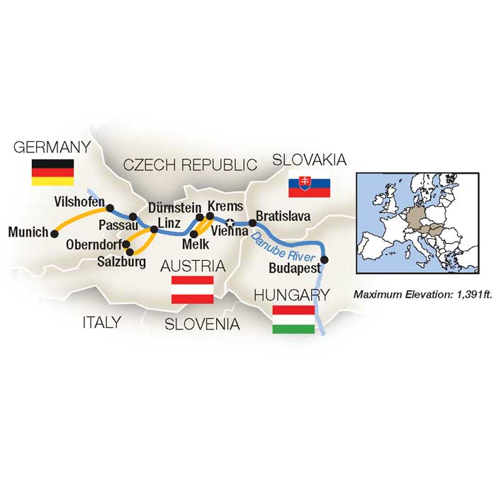 8 Day Tauck River Cruise from Vienna to Vilshofen 2026 - 
