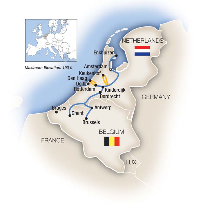 9 Day Tauck River Cruise from Amsterdam to Brussels 2026 - 