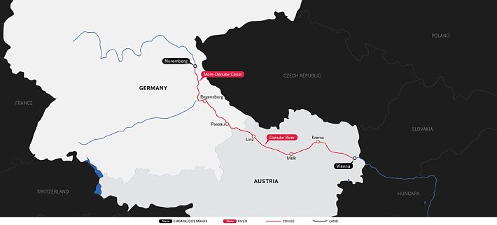 <span>8 Day U River Cruise from Nuremberg to Vienna 2023</span>