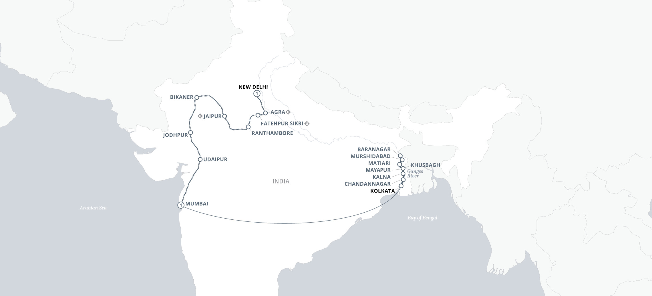 16 Day Uniworld River Cruise from Kolkata to Mumbai 2026 - 