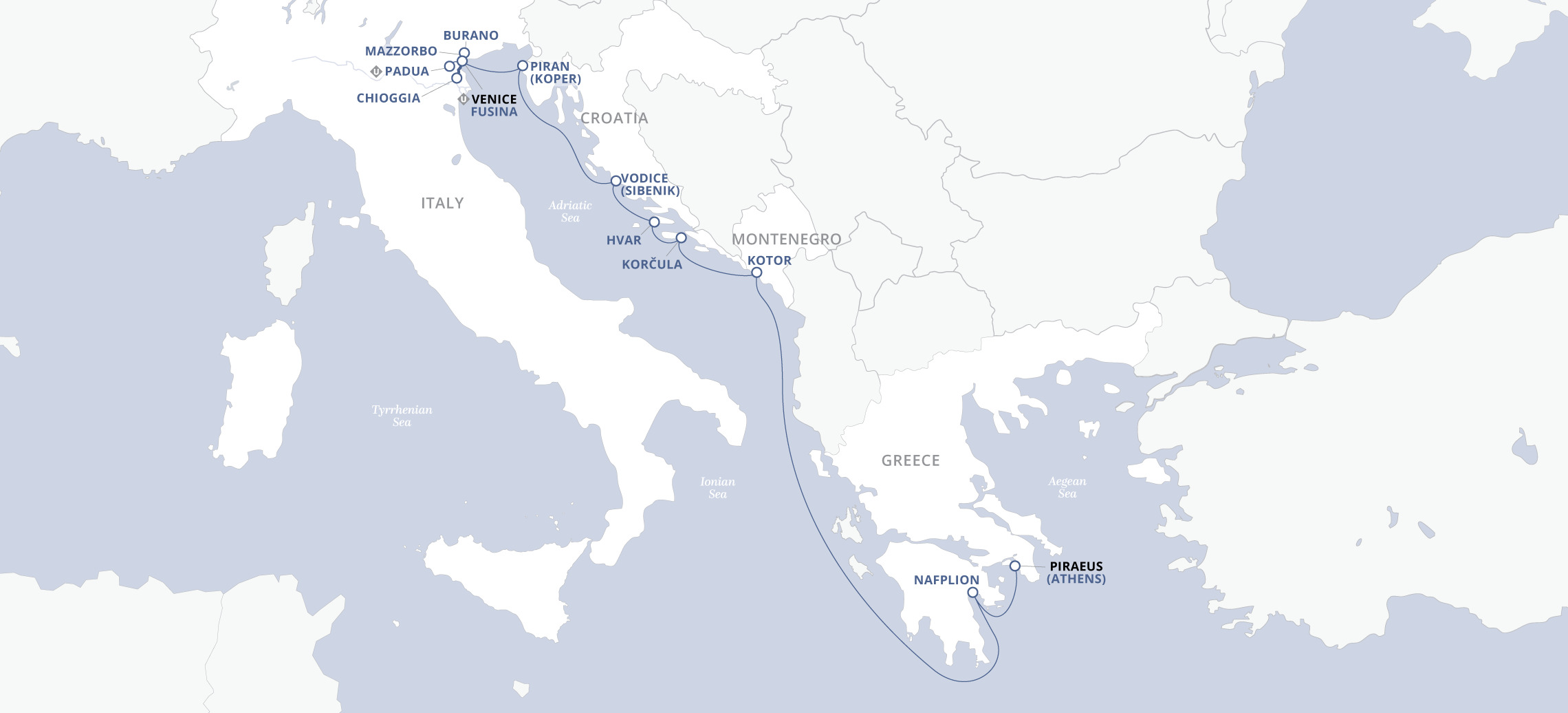 16 Day Uniworld River Cruise from Piraeus to Venice 2027 - 