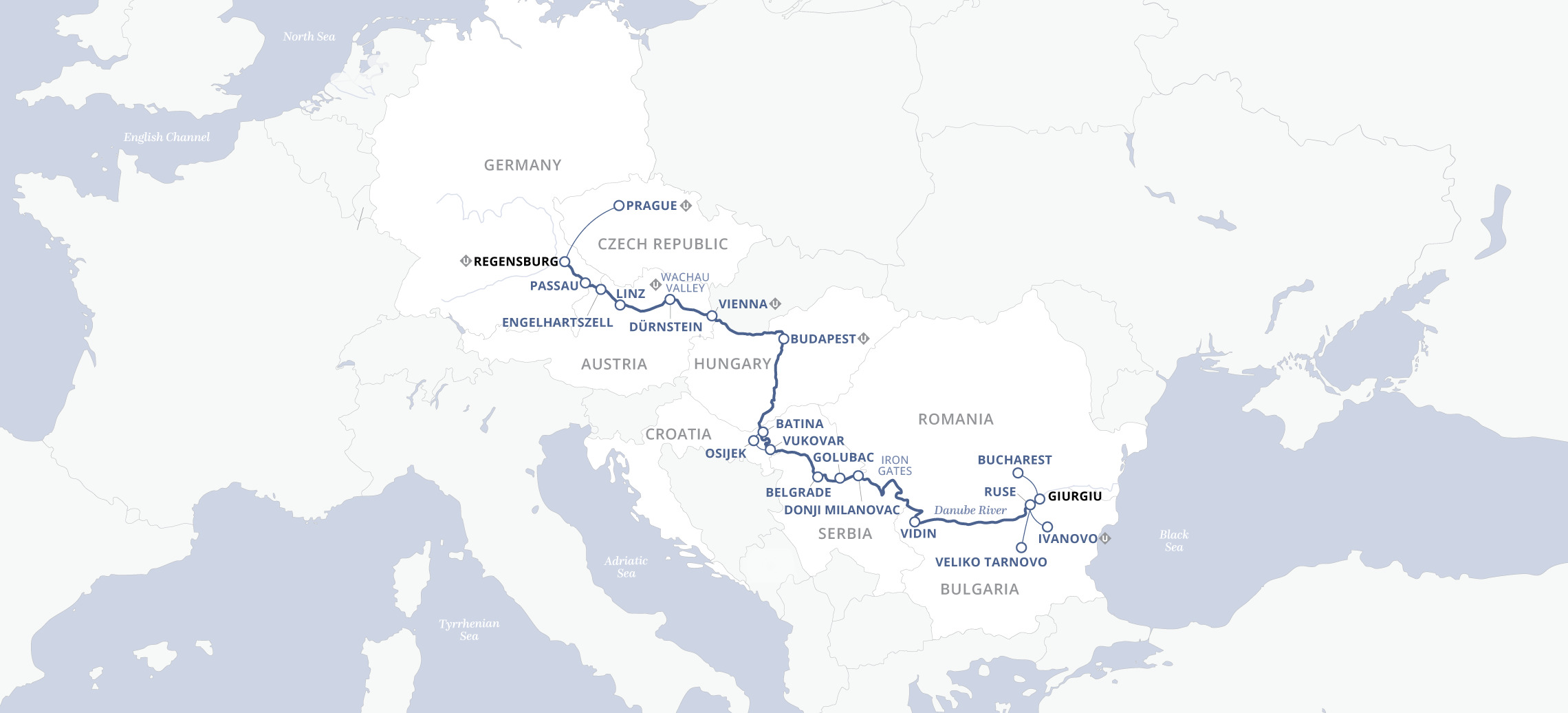 19 Day Uniworld River Cruise from Bucharest to Prague 2027 - 