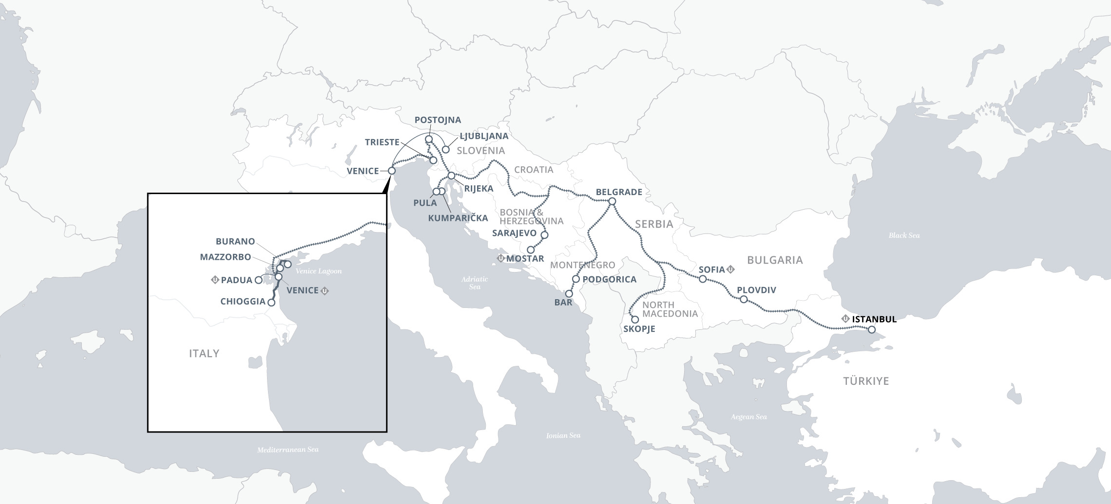 20 Day Uniworld River Cruise from Ljubljana to Istanbul 2027 - 