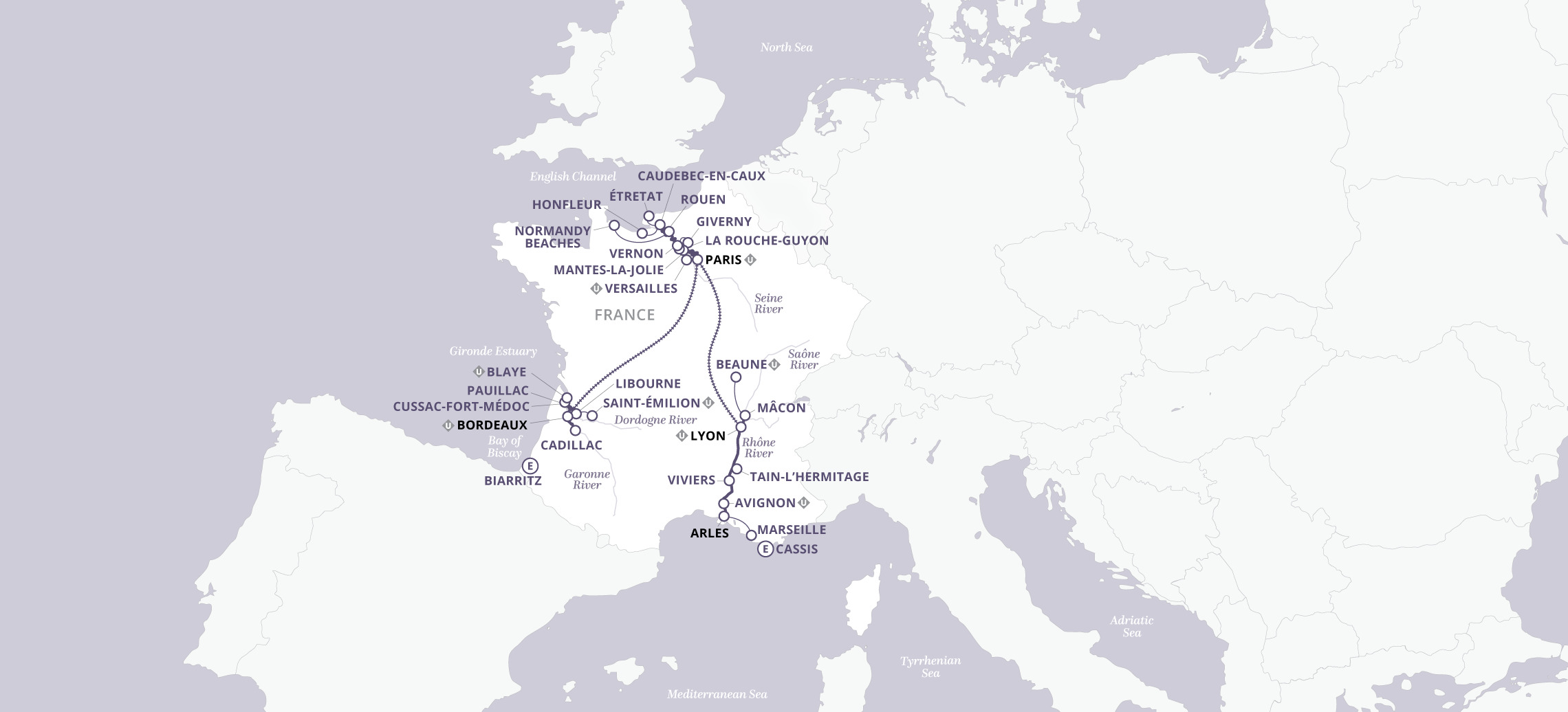 22 Day Uniworld River Cruise from Bordeaux to Arles 2027 - 