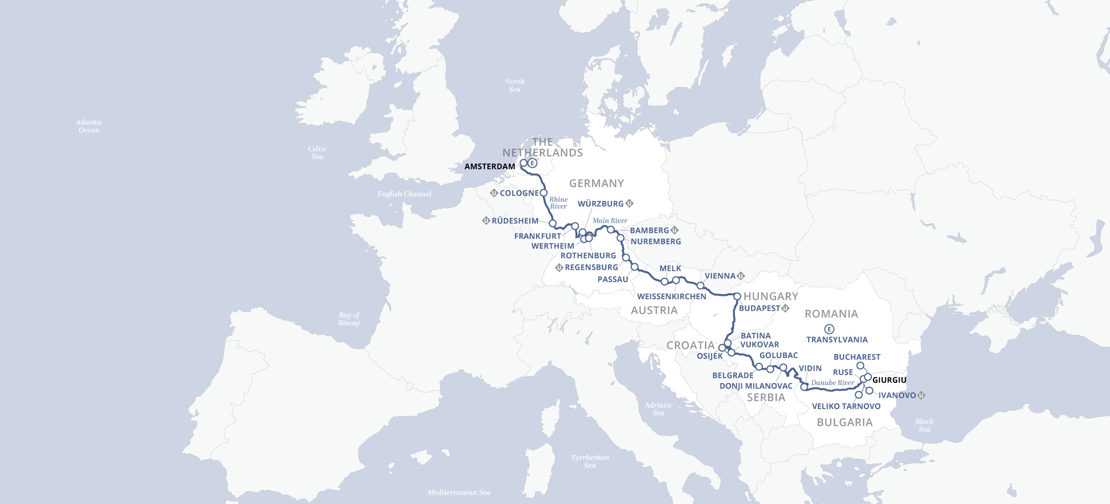 24 Day Uniworld River Cruise from Bucharest to Amsterdam 2027 - 