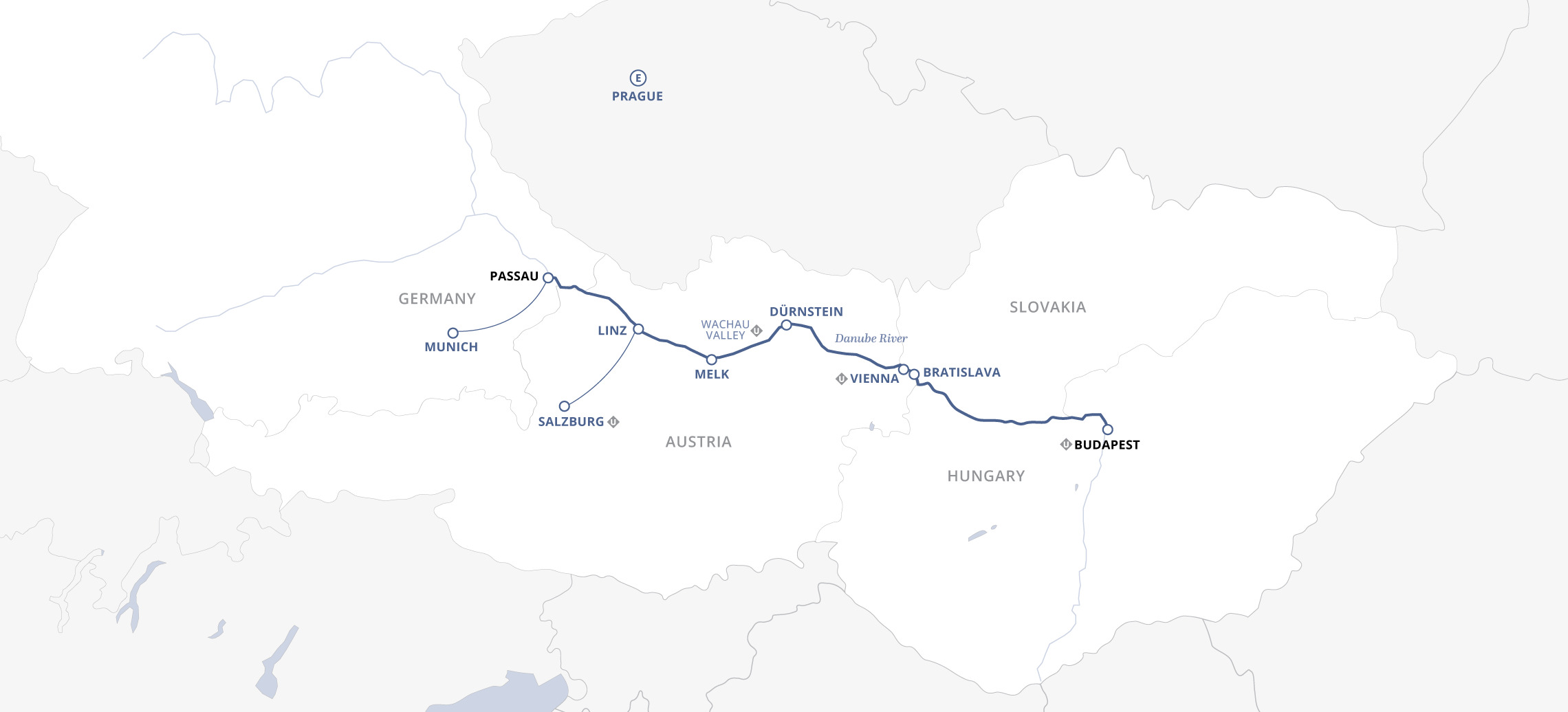 <span>8 Day Uniworld River Cruise from Passau to Budapest 2025</span>