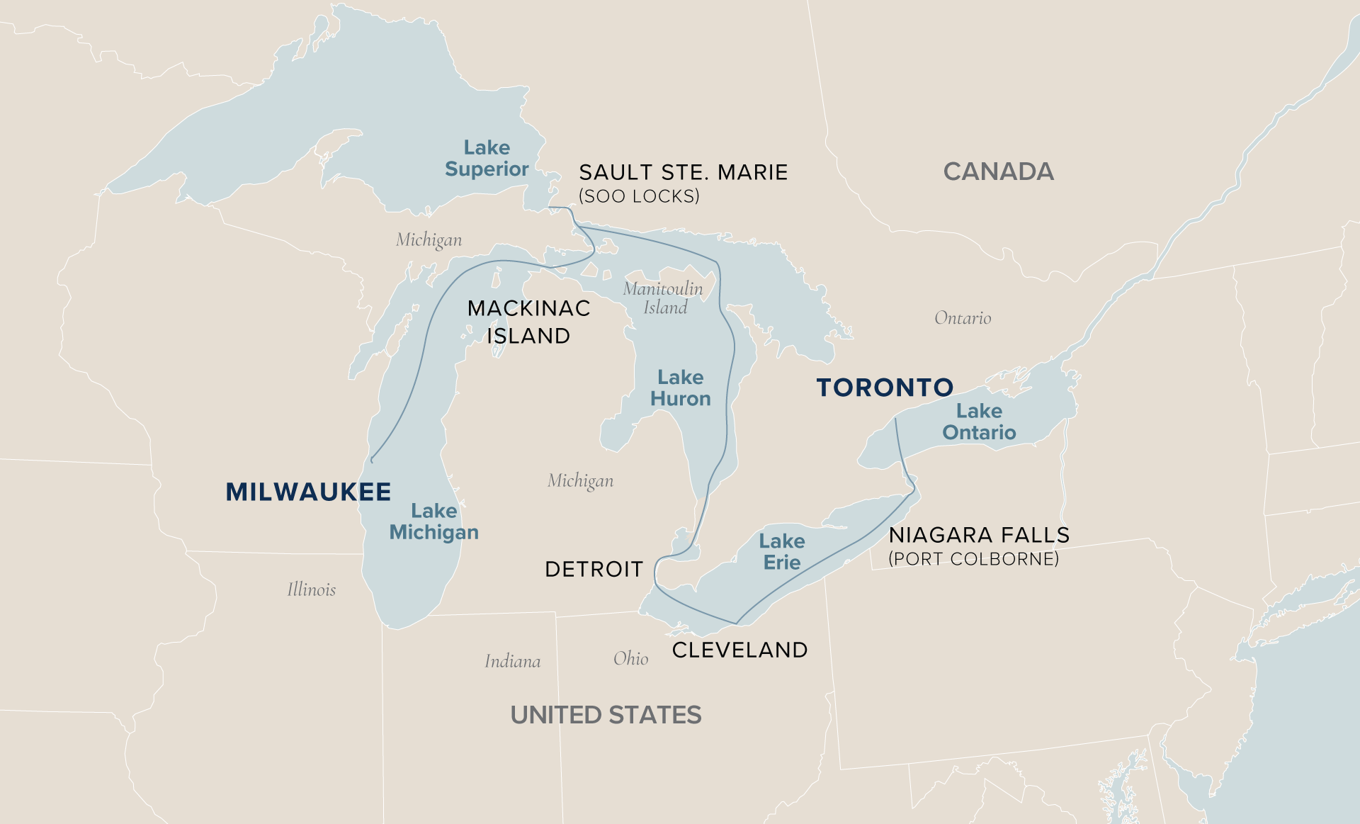 11 Day Victory Cruise Lines River Cruise from Toronto to Milwaukee 2026 - 