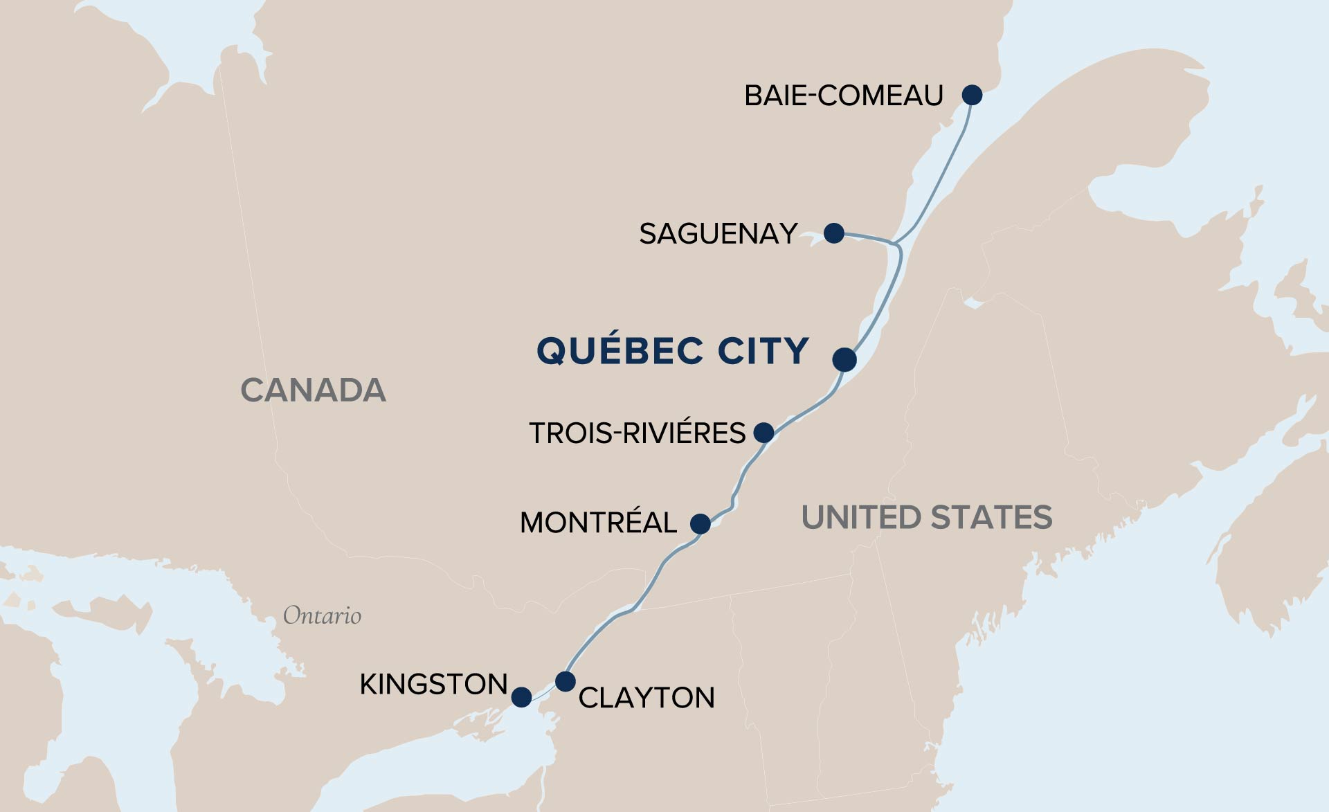13 Day Victory Cruise Lines River Cruise from Québec City Roundtrip 2027 - 