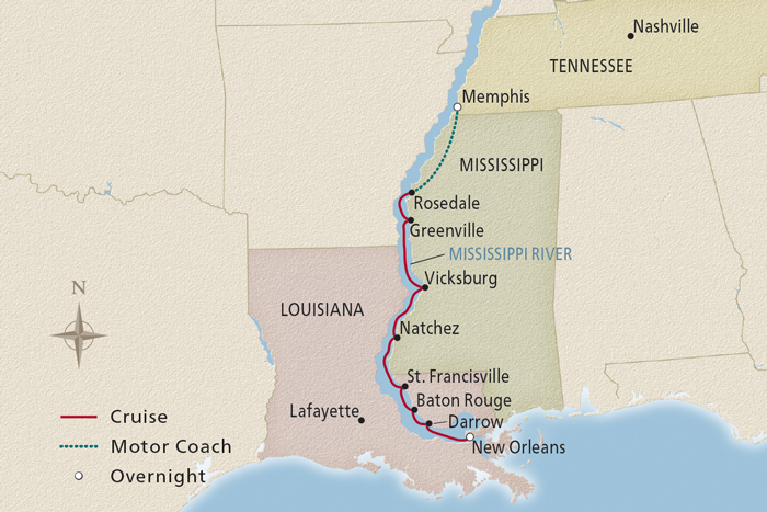 <span>12 Day Viking River Cruise from Memphis to New Orleans 2025</span>