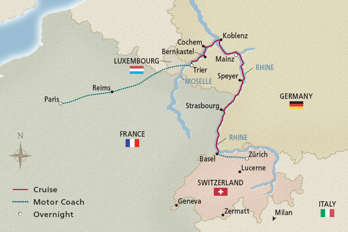 12 Day Viking River Cruise from Paris to Zurich 2026 - 