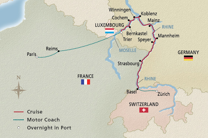 12 Day Viking River Cruise from Paris to Zurich 2028 - 