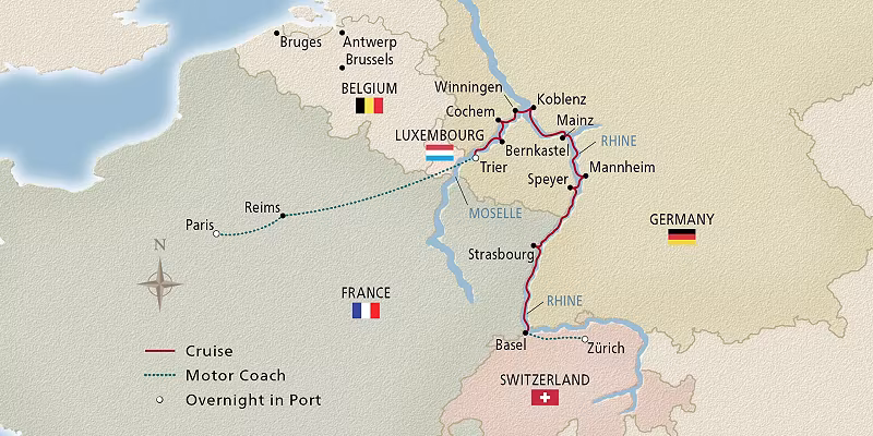 12 Day Viking River Cruise from Zurich to Paris 2027 - 