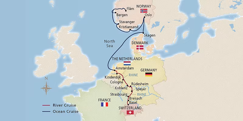 15 Day Viking River Cruise from Basel to Bergen 2026 - 