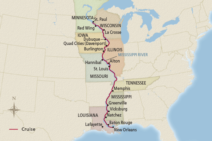 <span>15 Day Viking River Cruise from St. Paul to New Orleans 2025</span>