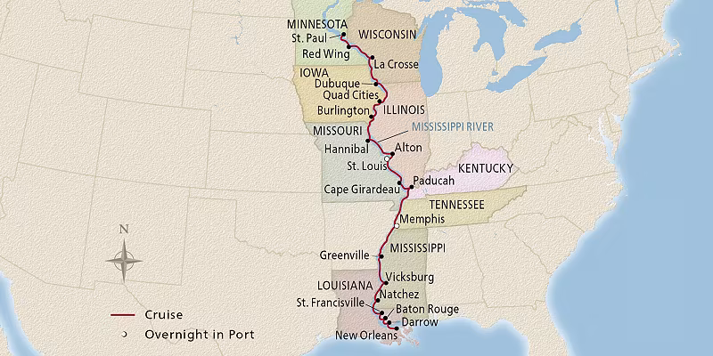 22 Day Viking River Cruise from New Orleans to St. Paul 2026 - 
