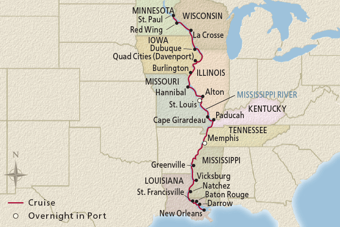 22 Day Viking River Cruise from New Orleans to St. Paul 2027 - 